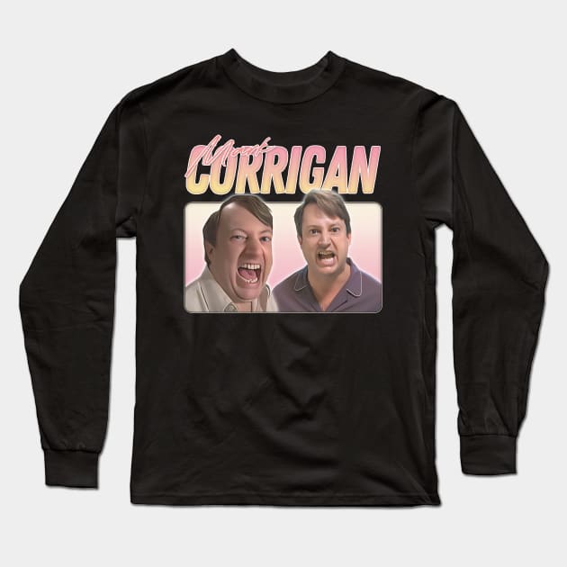 Peep Show / Mark Corrigan - Retro Fan Artwork Long Sleeve T-Shirt by DankFutura